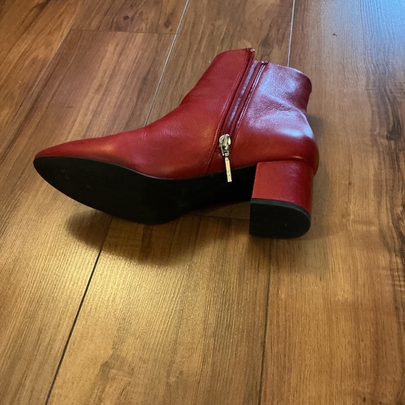 Red Leather Boots - Picture 2 of 3